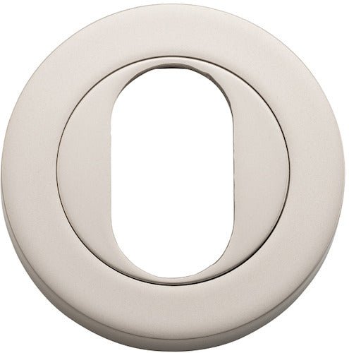 Oval Escutcheon - Round - Entry Point - Iver - Satin Nickel - Escutcheons