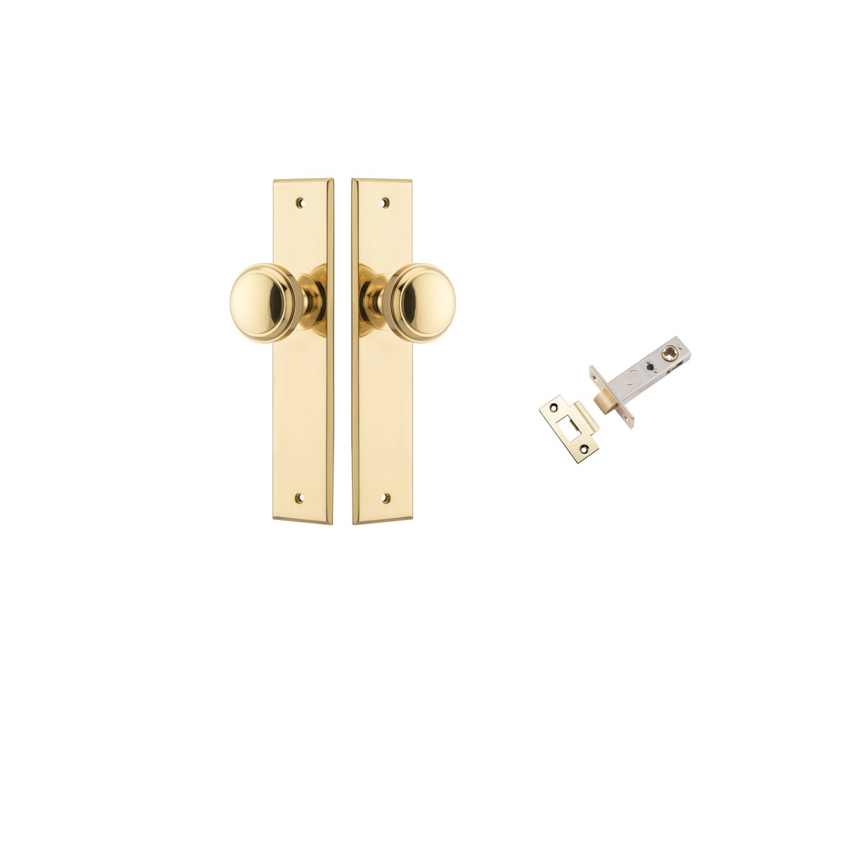 Paddington Knob - Chamfered Backplate - Entry - Point - 10321KPASS60 - Iver