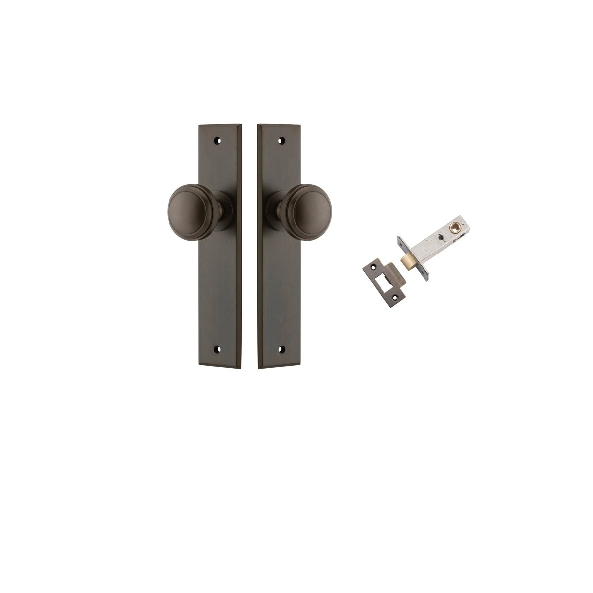 Paddington Knob - Chamfered Backplate - Entry - Point - 15331KPASS60 - Iver