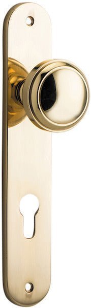 Paddington Knob - Oval Backplate - Entry - Point - 10332E85 - Iver