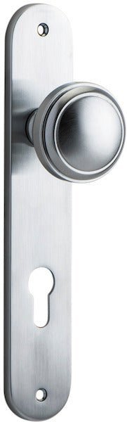 Paddington Knob - Oval Backplate - Entry - Point - 12332E85 - Iver