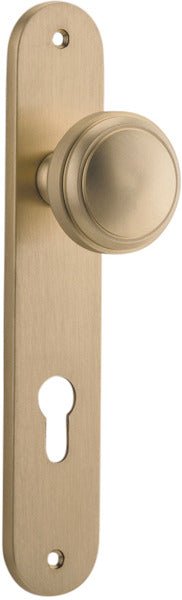 Paddington Knob - Oval Backplate - Entry - Point - 15332E85 - Iver