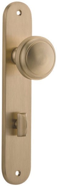 Paddington Knob - Oval Backplate - Entry - Point - 15332P85 - Iver