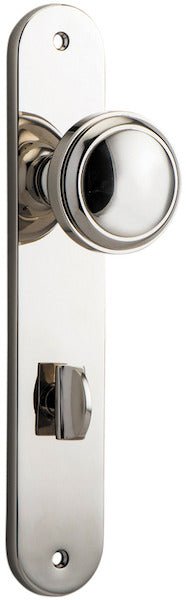 Paddington Knob - Oval Backplate - Entry Point - Iver - Polished Nickel - Door Knobs