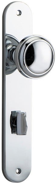 Paddington Knob - Oval Backplate - Entry Point - Iver - Polished Chrome - Door Knobs