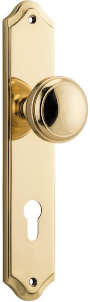 Paddington Knob - Shouldered Backplate - Entry Point - Iver - Brushed Chrome - Door Knobs