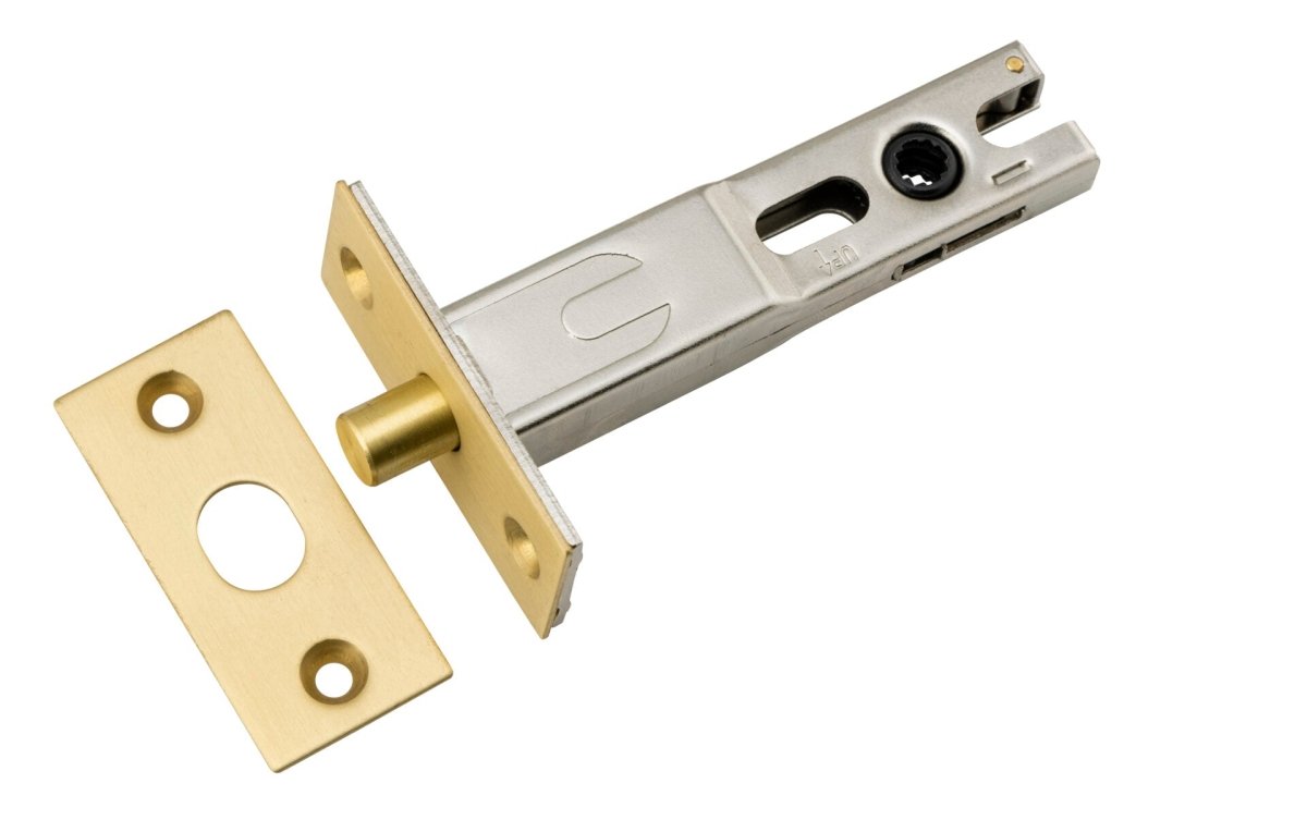 Round Privacy Bolt - Entry Point - Iver - Brushed Gold PVD - Tube Latches & Bolts