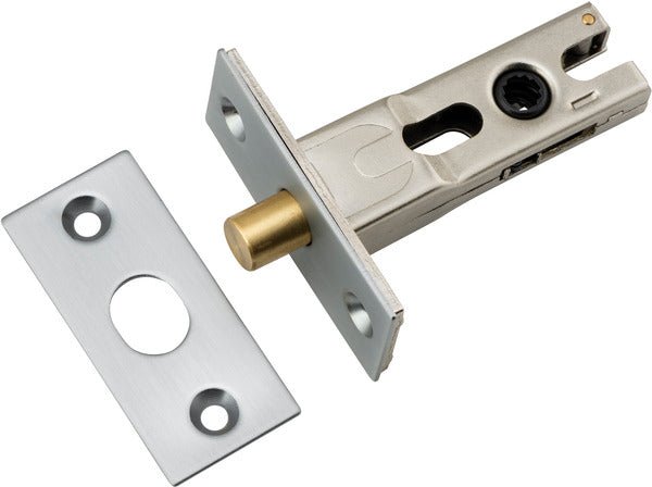 Round Privacy Bolt - Entry Point - Iver - Brushed Chrome - Tube Latches & Bolts