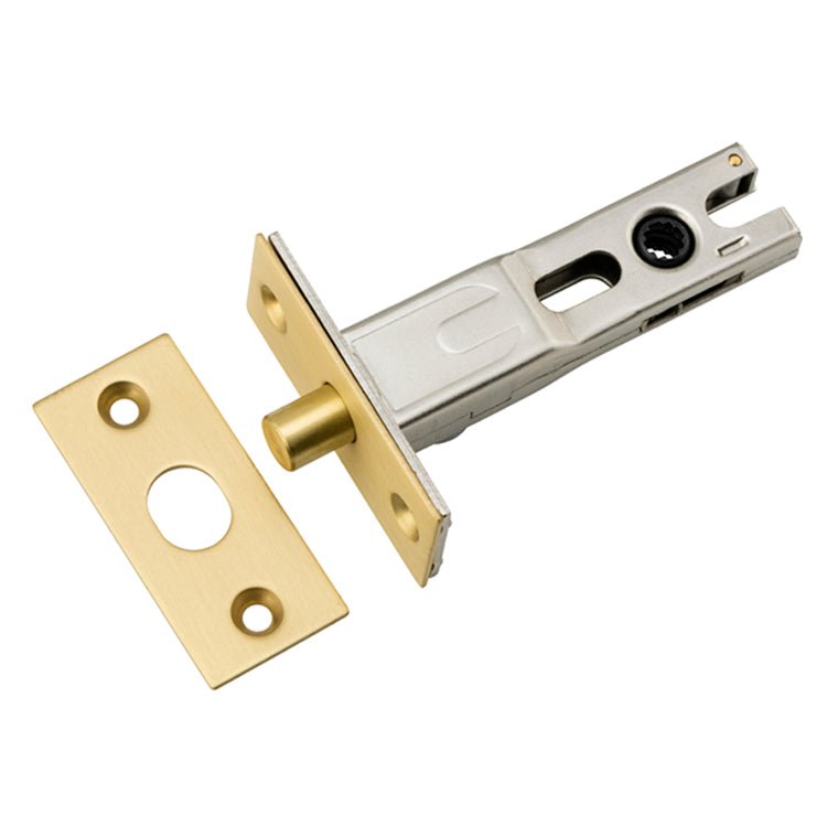 Round Privacy Bolt - Entry Point - Iver - Brushed Gold PVD - Tube Latches & Bolts