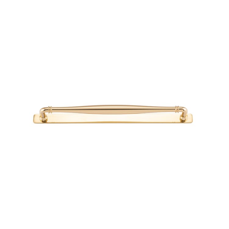 Sarlat Cabinet Pull with Backplate - Entry Point - Iver - Polished Brass - Cabinet Pulls