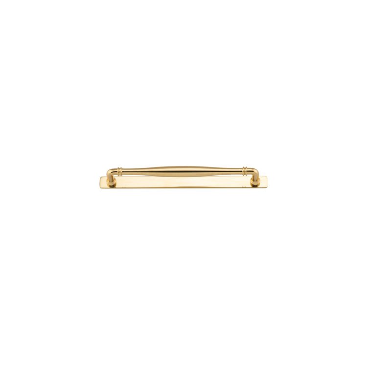 Sarlat Cabinet Pull with Backplate - Entry Point - Iver - Polished Brass - Cabinet Pulls