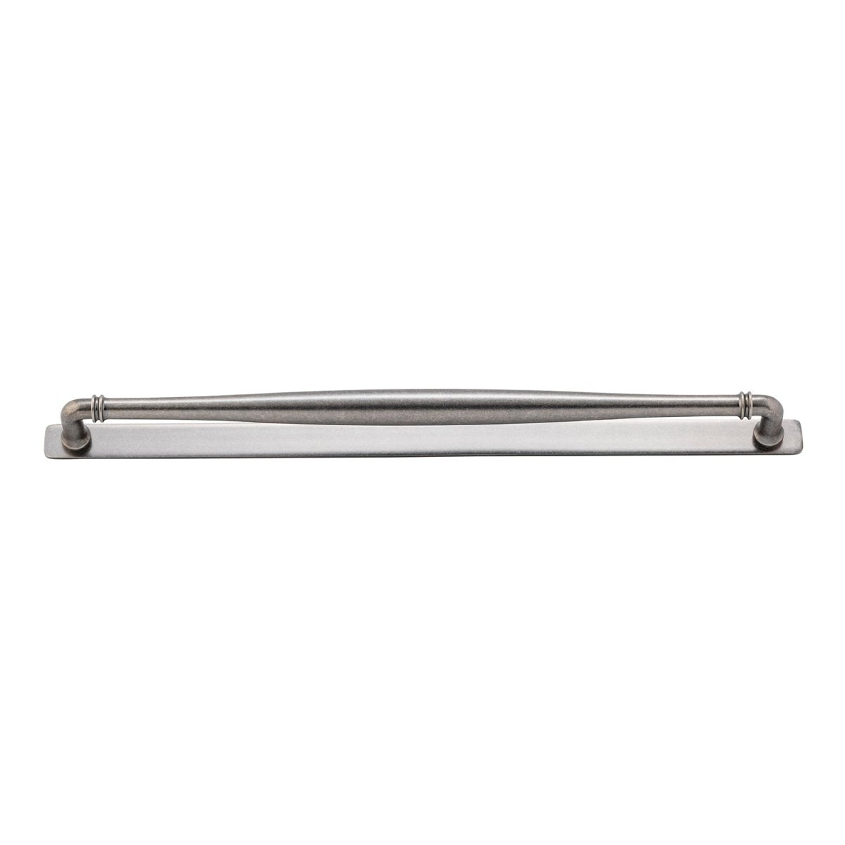 Sarlat Cabinet Pull with Backplate - Entry Point - Iver - Distressed Nickel - Cabinet Pulls