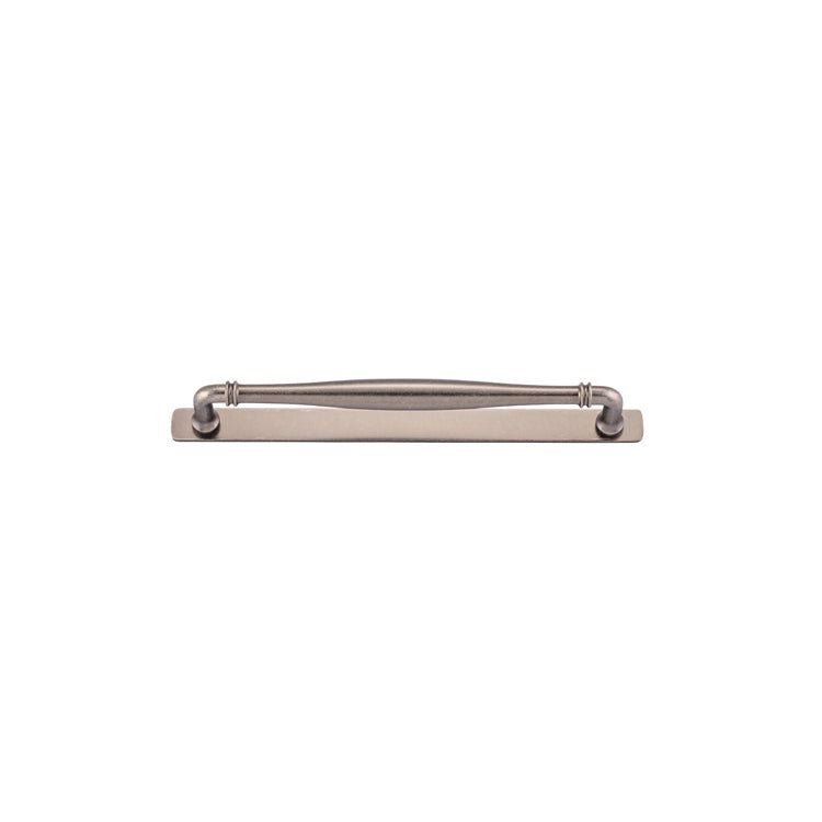 Sarlat Cabinet Pull with Backplate - Entry Point - Iver - Distressed Nickel - Cabinet Pulls