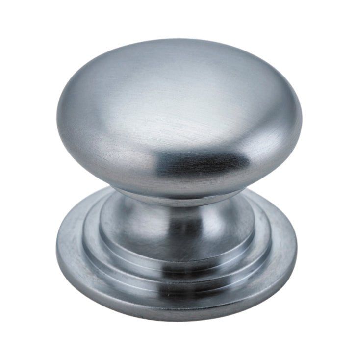 Sarlat Cupboard Knobs - Entry Point - Iver - Brushed Chrome - Cupboard Knobs