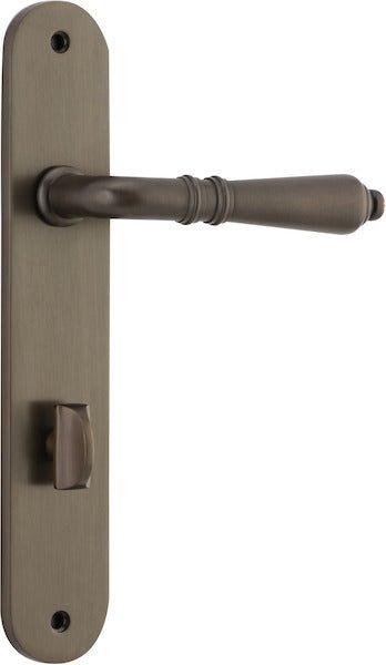 Sarlat Lever - Oval Backplate - Entry Point - Iver - Signature Brass - Door Levers