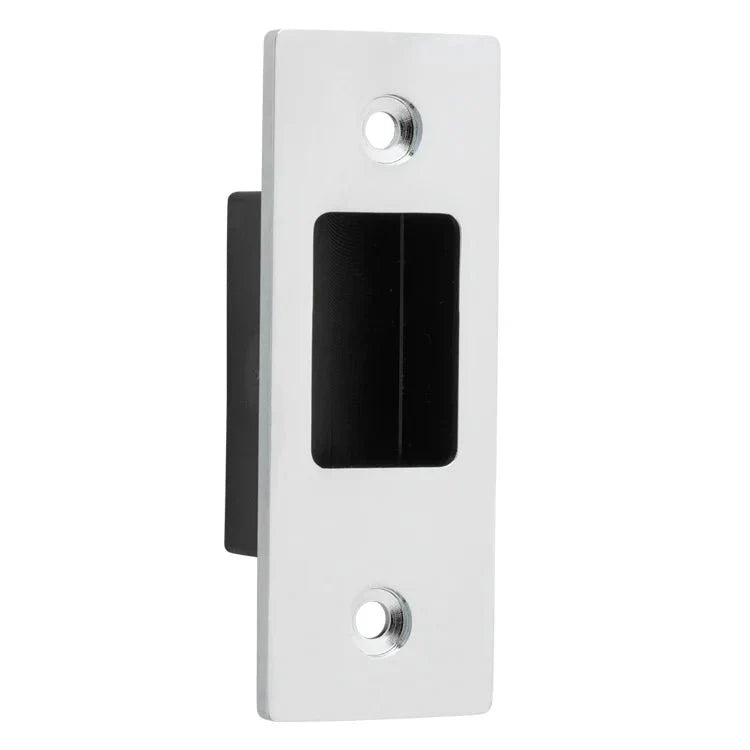 Sliding Door Edge Pull Rectangular - Entry Point - Iver - Polished Chrome - Sliding Door Pulls