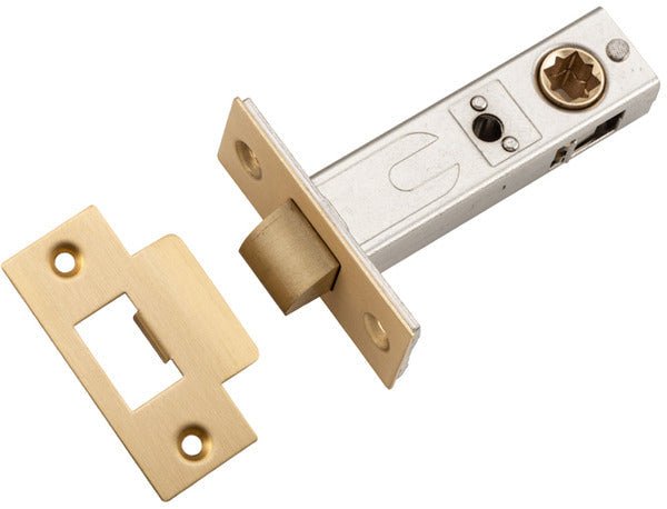 Split Cam Tube Latch By Iver - Entry Point - Iver - Brushed Brass - Tube Latches & Bolts