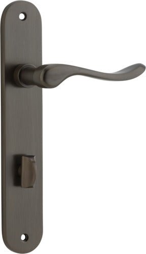 Stirling Lever - Oval Backplate - Entry Point - Iver - Signature Brass - Door Levers