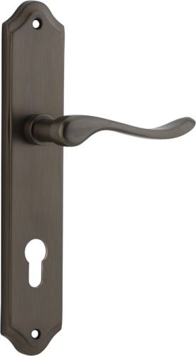 Stirling Lever - Shouldered Backplate - Entry Point - Iver - Signature Brass - Door Levers