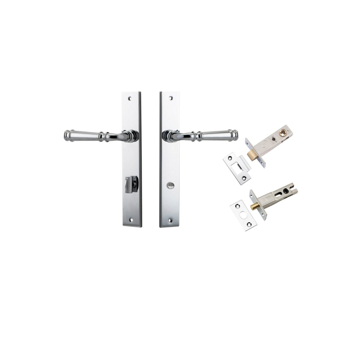 Verona Lever - Rectangular Backplate - Entry - Point - 11706KPRIV60 - Iver