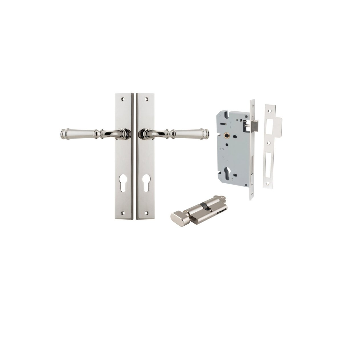 Verona Lever - Rectangular Backplate - Entry - Point - 14206KENTR60KT - Iver