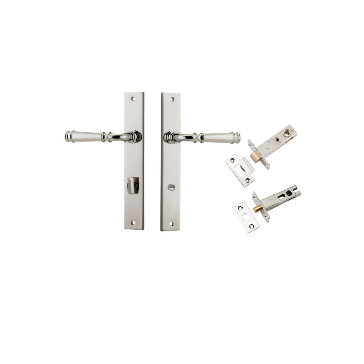 Verona Lever - Rectangular Backplate - Entry - Point - 14206KPRIV60 - Iver