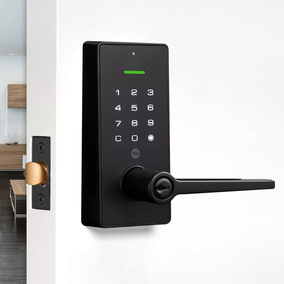 Yale Libi™ Digital Lever Keyed - Black - Entry - Point - YLBL226NRMBK - Yale